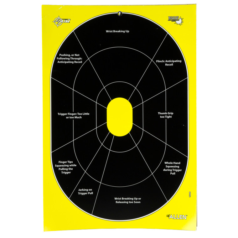 Allen Company EZ Aim Adhesive 12x18 Inches - 30 Pack for Target Practice and Training