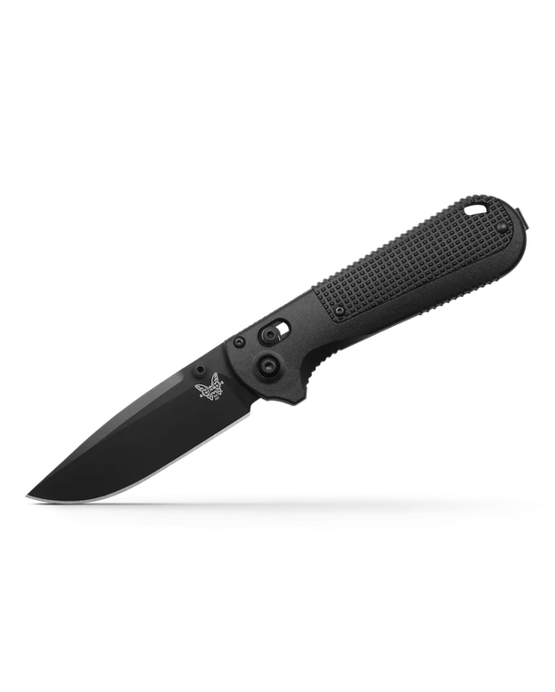Benchmade Redoubt 430BK-02 All-Black Drop Point EDC Knife with CPM-D2 Steel