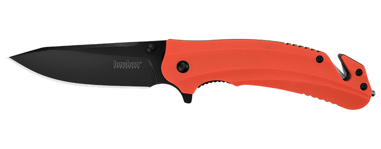 Kershaw Barricade 8650 Rescue Knife with Glass Breaker and SpeedSafe Assisted Opening