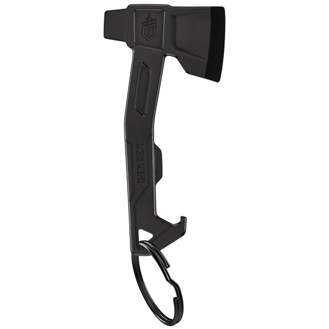 Gerber Gear Hatchet Keychain Multi-Tool - Compact Black Mini Hatchet