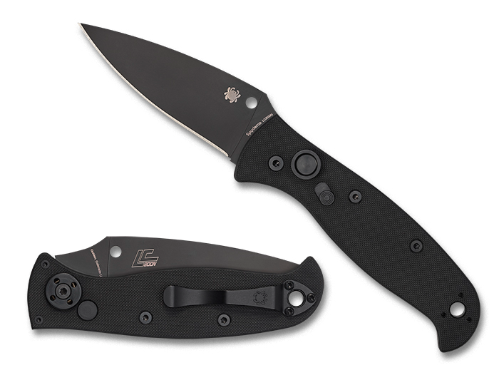 Spyderco Autonomy 2 Black Blade - EDGE PS - Compact Tactical Automatic Knife