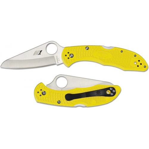 Spyderco Salt 2 FRN Yellow Folding Knife C88PYL2 – Compact, Corrosion-Resistant Pocket Tool