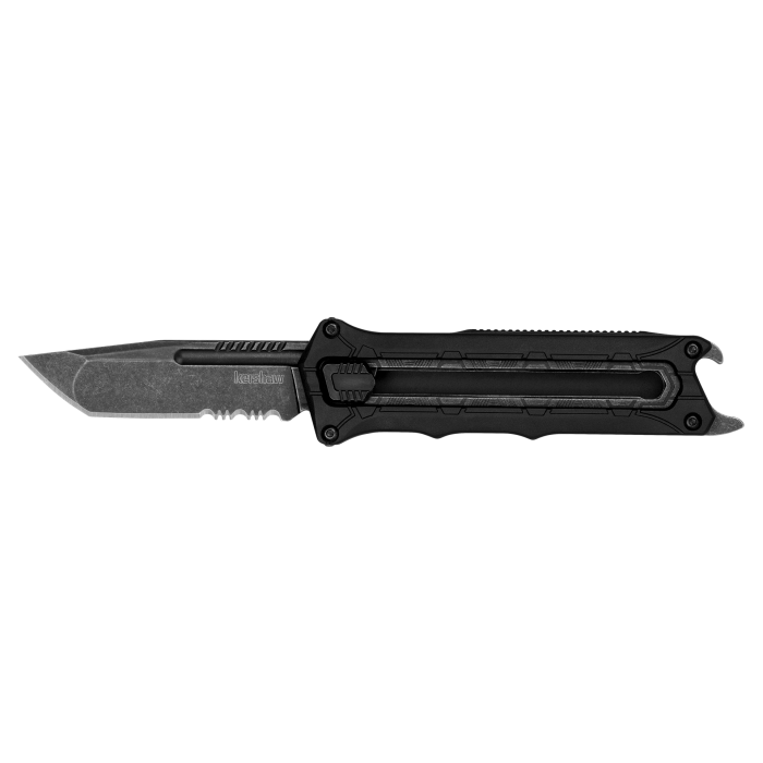 Kershaw Interstellar Part Number 1195 - Full-Size Tactical Folding Knife with Slide-Out Blade and Bottle Opener