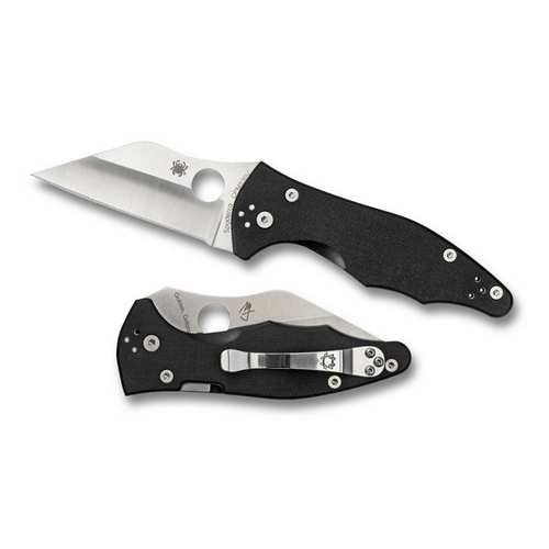 Spyderco Yojimbo 2 C85GP2 Folding Knife with CPM S30V Blade and Black Handle
