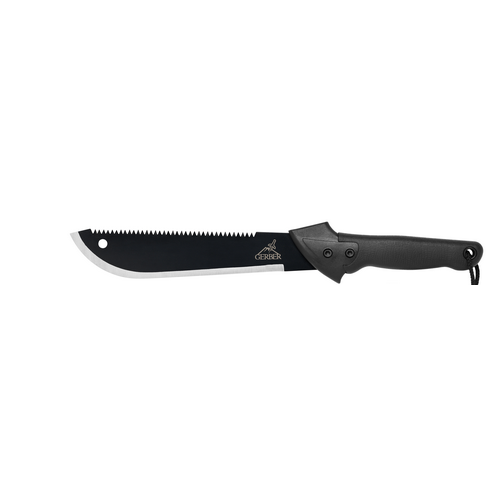 Gerber Gear Gator Machete with Nylon Sheath - Compact and Durable Multi-Use Blade