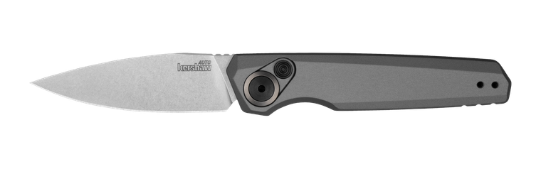 Kershaw Launch 18 Automatic Knife with CPM 154 Blade, Gray-Anodized Handle, and Titanium Pivot Ring