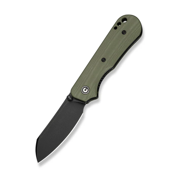 CIVIVI Crabby Thumb Stud Knife with OD Green G10 Handle and 14C28N Steel Blade