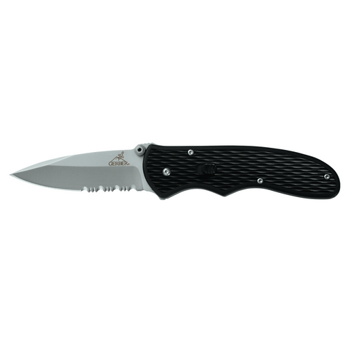 Gerber Gear Fast Draw Assisted Opening Knife - Drop Point Blade, Plain Edge