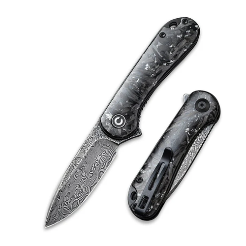 CIVIVI Knives Elementum C907C-DS2 Folding Knife with Damascus Steel Blade