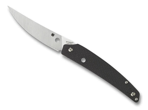 Spyderco Ikuchi PlainEdge Carbon Fiber and CPM S30V Folding Knife - Part C242CFP
