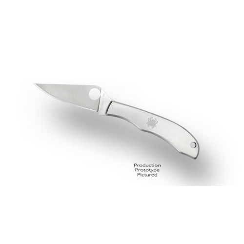 Spyderco Honeybee C137P Pocket Knife with Plain Edge and Stainless Steel Handle