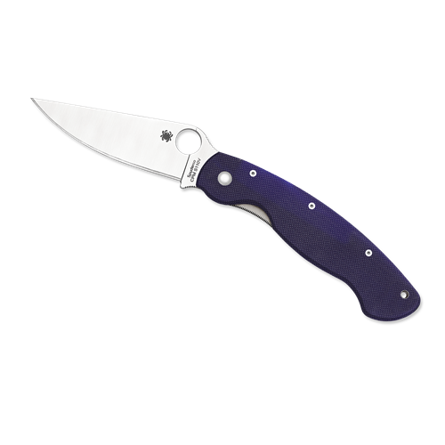 Spyderco Military Model C36GPDBL Black DLC Coated S30V Blade with G-10 Handle