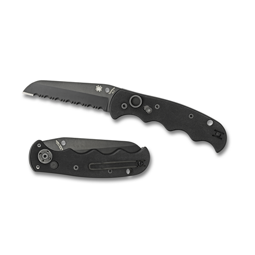 Spyderco Autonomy C165GSBBK Automatic Knife with Black G-10 Scales