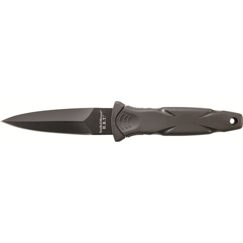 Smith & Wesson SWHRT3BF Badge Knife with Dagger Blade and Ergonomic Handle