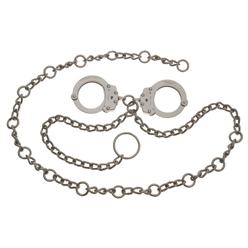 Peerless Handcuff Company Model 7003C 54-Inch Waist Chain with Handcuffs at Navel
