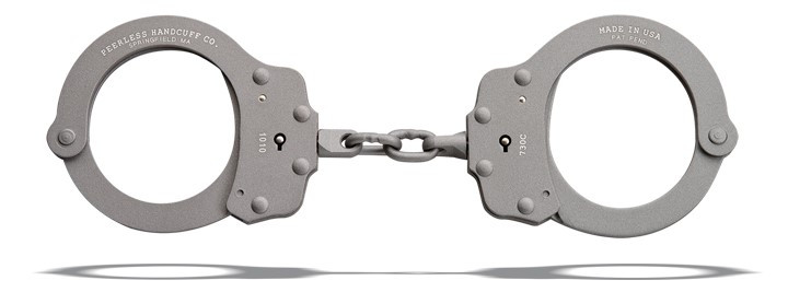 Peerless Handcuff Company Model 730C Superlite Chain Link Handcuff – Lightweight, Durable, Certified Police Handcuffs, Pack of 10