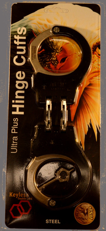ASP Hinge Ultra Plus Cuffs with Keyless Double Lock - Steel Restraints for Secure Control