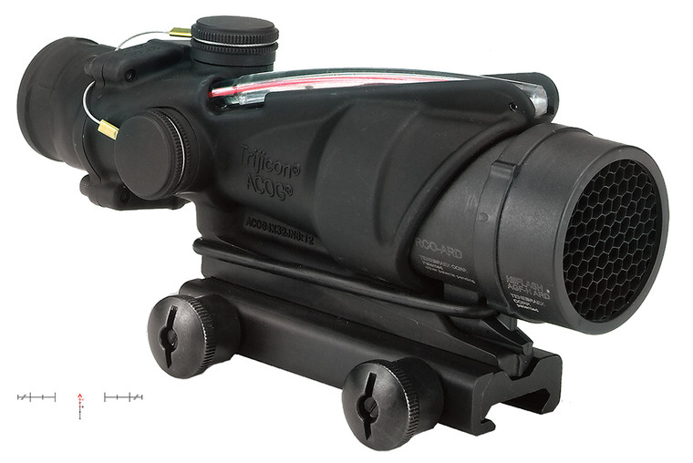 Trijicon TA31RCO M4 4x32 USMC Combat Optical Gunsight with Illuminated Red Chevron Reticle