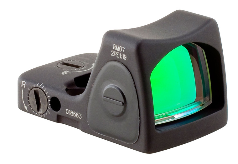 Trijicon RM07C RMR Type 2 Adjustable LED Red Dot Sight - 6.5 MOA Dot for Handguns and Small Arms