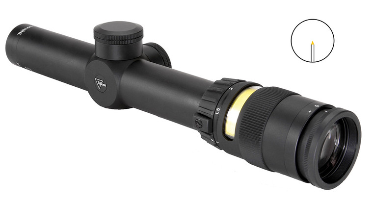 Trijicon TRJ*200052 TR24 AccuPoint 1-4x24 Rifle Scope with Amber Triangle Reticle