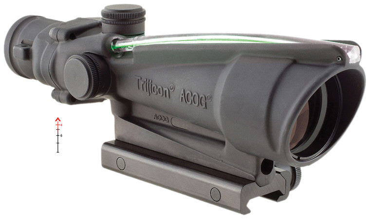 Trijicon TA11FG 3.5x35 Riflescope with Illuminated Green Chevron Reticle