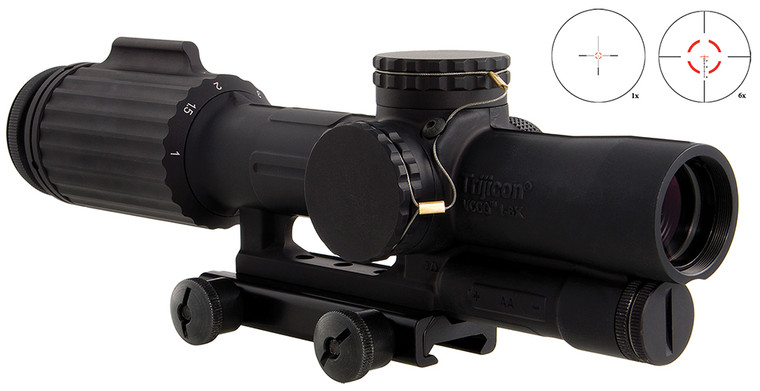 Trijicon VC16C 1-6x24 LED Riflescope with Red Segmented Circle Reticle