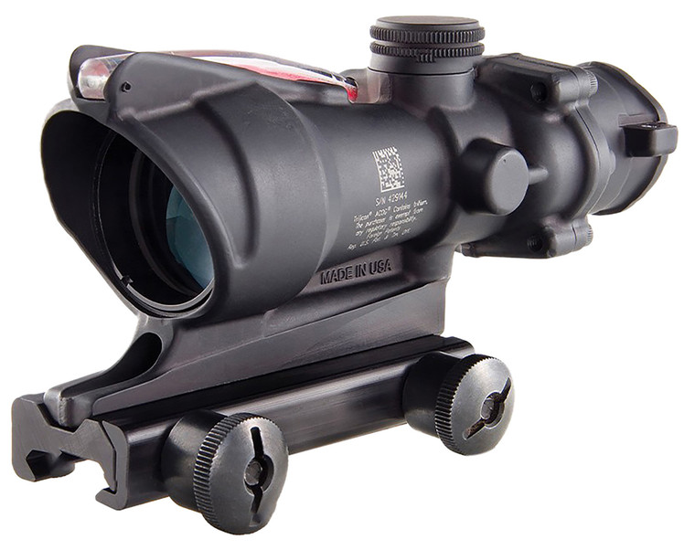 Trijicon TA31D100288 ACOG 4x32 Dual Illuminated Red Chevron Scope for Rifles