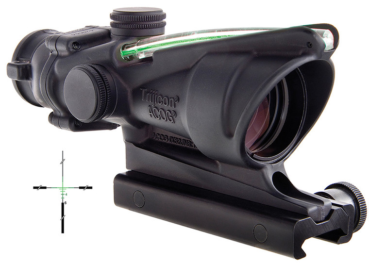 Trijicon TA31CHG 4x32 Compact Rifle Scope with Green Crosshair Reticle for M16 and 5.56 NATO