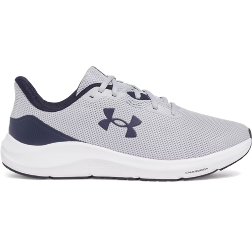 Under Armour UA Charged Pursuit 4 Running Shoes for Men, Size 7.5, Mod Gray / Midnight Navy
