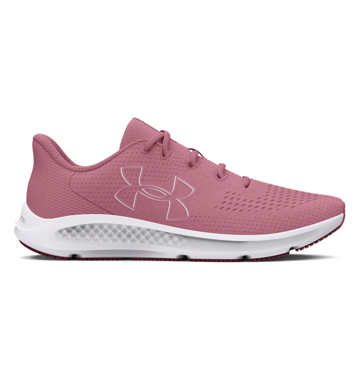 Under Armour Women's UA Charged Pursuit 3 Big Logo Running Shoes - Pink Elixir, Size 5