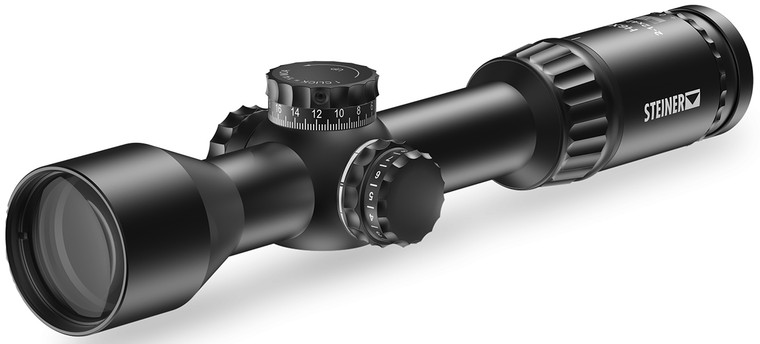 Steiner H6Xi 2-12x42 Rifle Scope with Illuminated STR-MIL Reticle and 30mm Tube