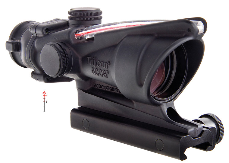 Trijicon TA31F 4x32 ACOG Scope with TA51 Mount for M16 - Red Chevron BDC Reticle