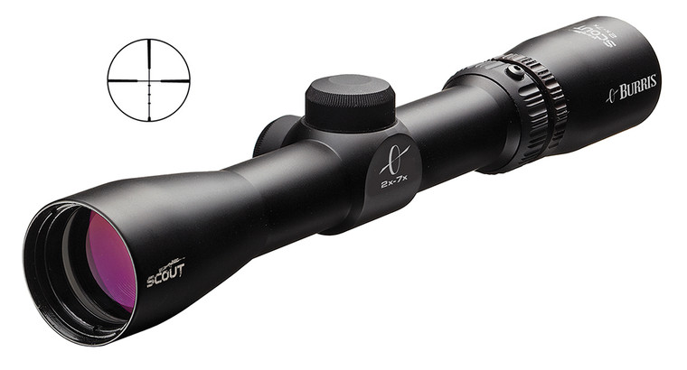 Burris Scout 2-7x32mm Ballistic Plex Scope for Scout Rifles and Muzzleloaders