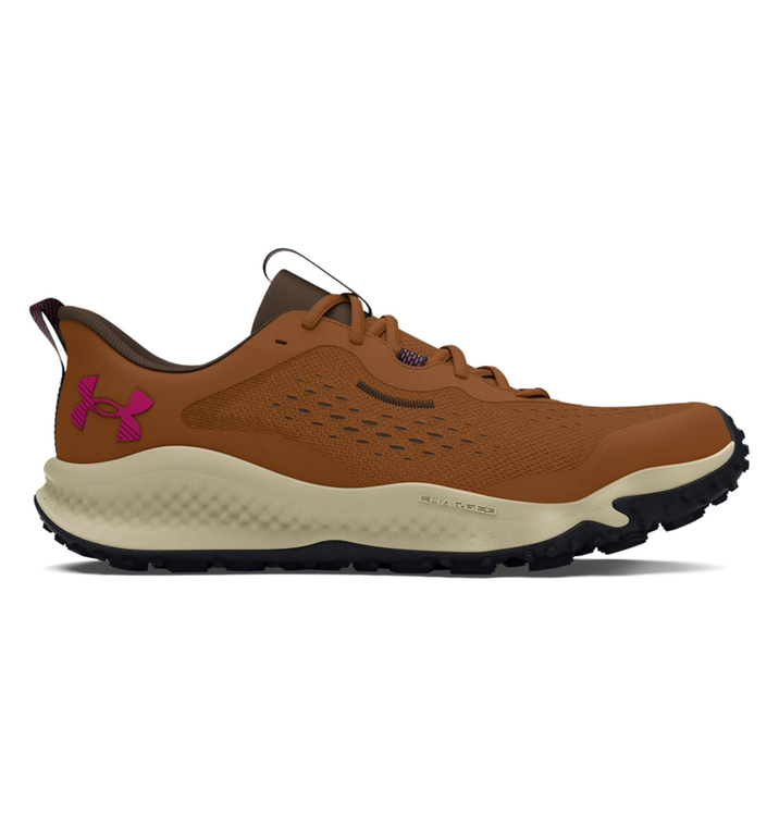 Under Armour Women's UA Charged Maven Trail Running Shoes – Size 8.5, Tundra/Cleveland Brown/Astro Pink