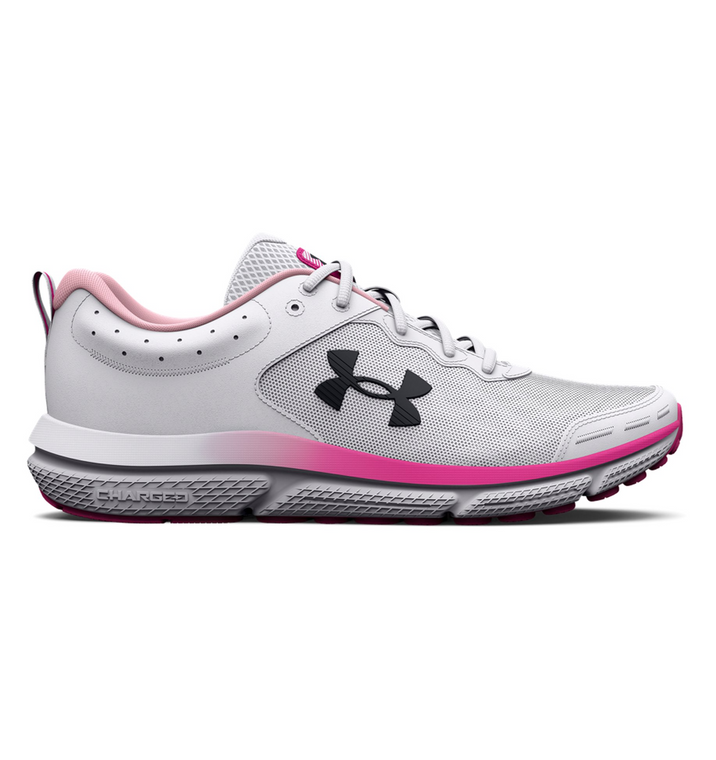 Under Armour Women's UA Charged Assert 10 Running Shoes White/Pink Size 6