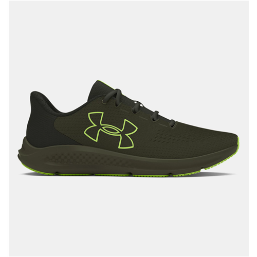 Under Armour Charged Pursuit 3 Big Logo Running Shoes - Size 10.5, Marine Od Green / Baroque Green / Morph Green