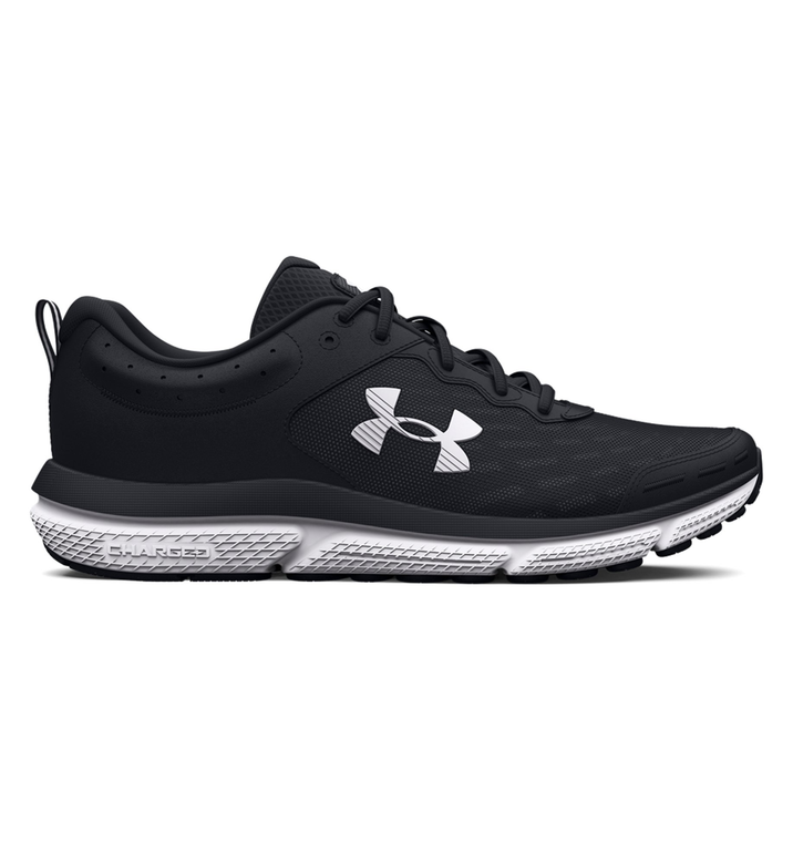 Under Armour Women's UA Charged Assert 10 Running Shoes Size 5.5 – Breathable Black and White Athletic Sneakers