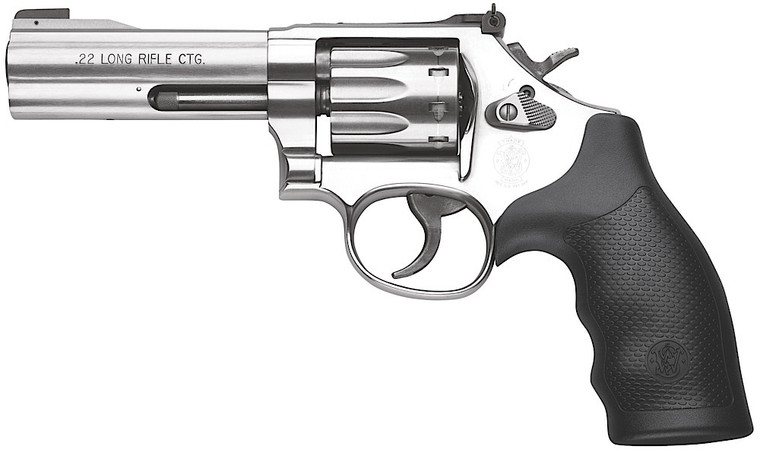 Smith & Wesson Model 617 K-Frame Revolver in 22 LR with 4-inch Stainless Steel Barrel
