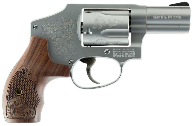 Smith & Wesson Model 640 J-Frame Revolver with Engraved Stainless Steel Finish and Presentation Case