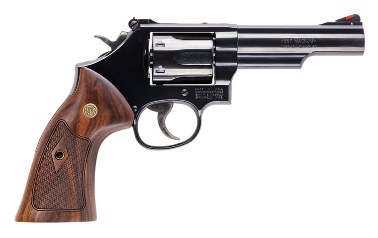 Smith & Wesson Model 19 K-Frame Revolver - .357 Magnum, 4.25-inch Barrel, Checkered Wood Grips