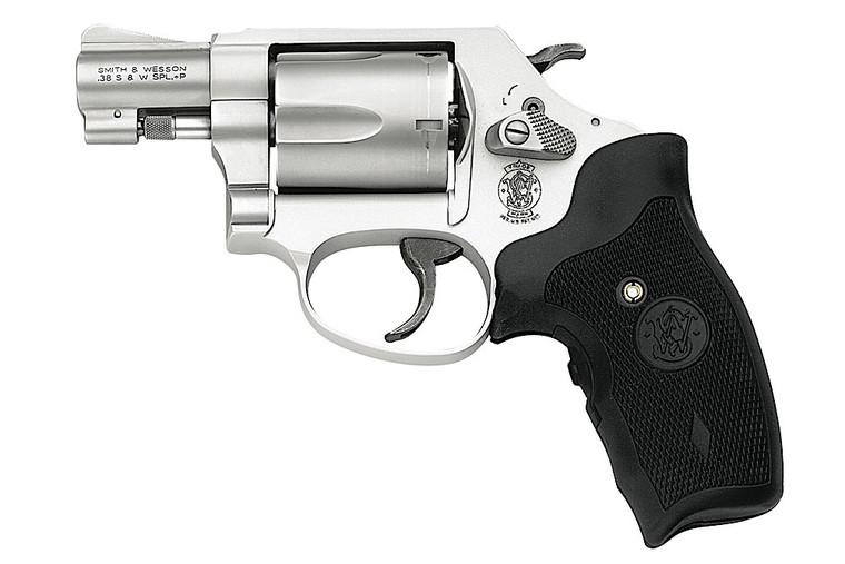 Smith & Wesson Model 637 J-Frame Revolver with Crimson Trace Lasergrip - 38 Special +P, 1.88-inch Barrel