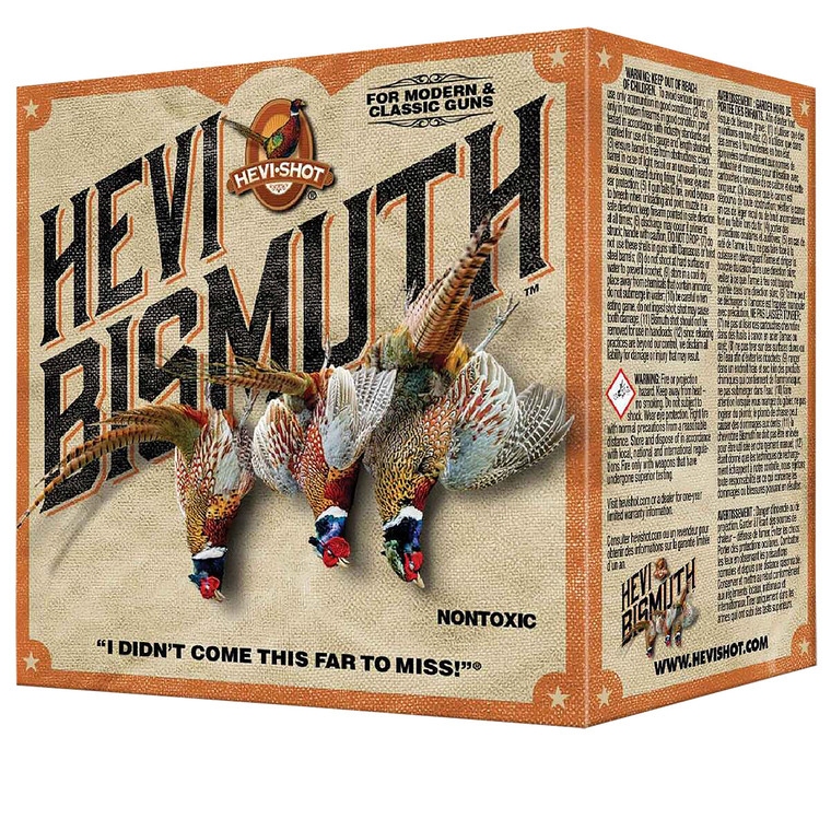 Hevi-Shot HEVI HS19715 Bismuth Shotshells for 410 Gauge Hunting, 3 Inch, 5 Shot Size, 9/16 oz