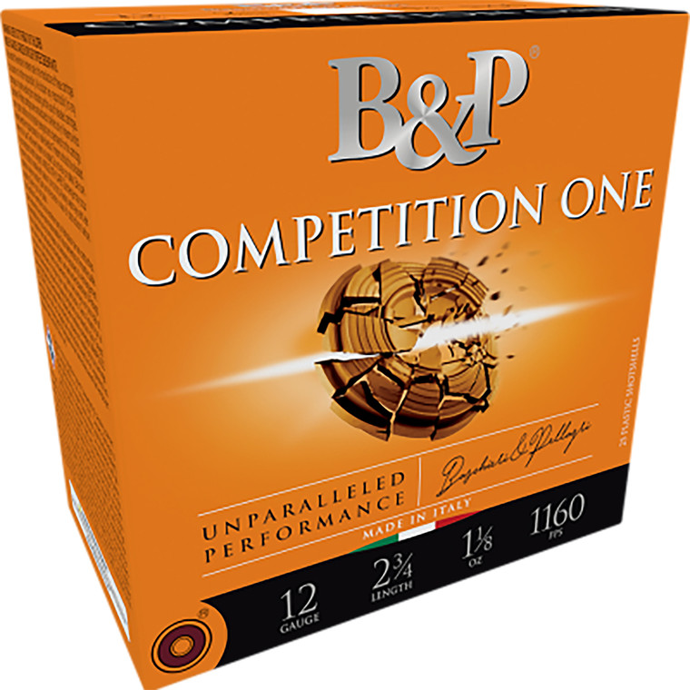 B&P Ammunition 410BCP75 Competition One Shotshell Lead Loads – 2.5 Inch, 7.5 Shot, 1/2 Oz, 1210 fps, 25 Rounds per Box