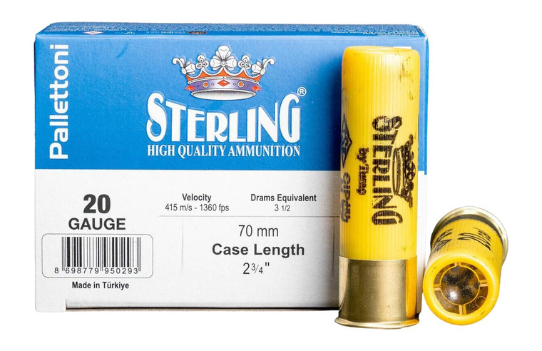 Global Ordnance LLC Sterling 8698779950293 20-Gauge 2.75 Inch OO Buckshot Shotgun Shells (10/20)