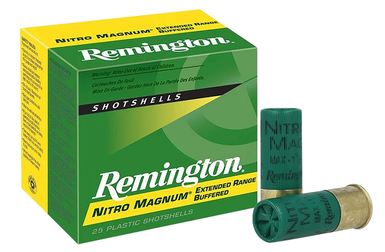 Remington Ammunition Nitro Magnum 12 Gauge 3-inch 1-5/8 oz Lead Shot, Shot Size 6, 1280 fps, 25 Rounds per Box