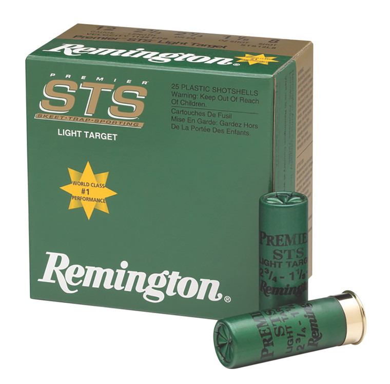 Remington Ammunition STS12LH7 12 Gauge Target Loads – 1 1/8 oz, 7.5 Shot, 1200 fps