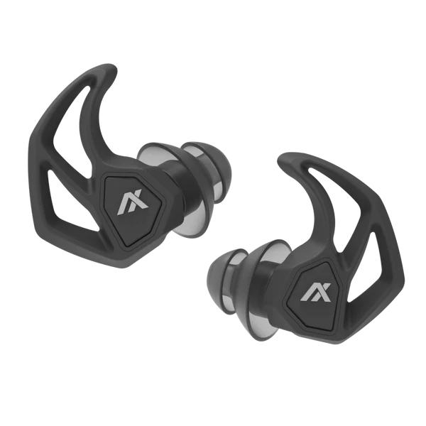Axil X30i Charcoal Earplug with Toggle Switch for Adaptive Hearing Protection