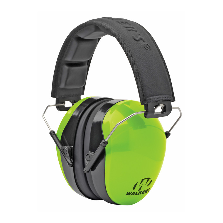 Walker's Passive Green Earmuffs GWP-DCPM-HVG for Shooting Protection and Safety