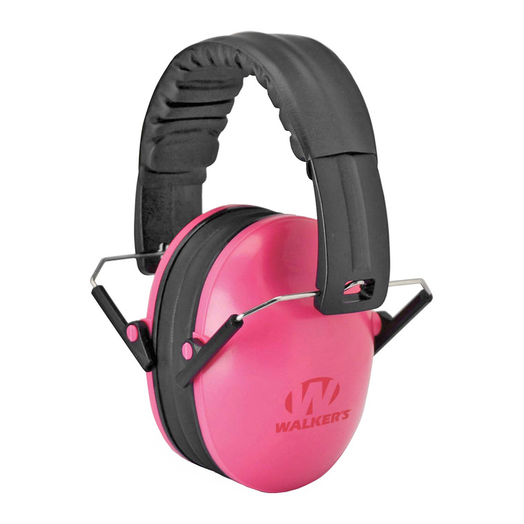 Walker's GWP-FKDM-PK Pink Compact Passive Earmuffs for Shooting Protection
