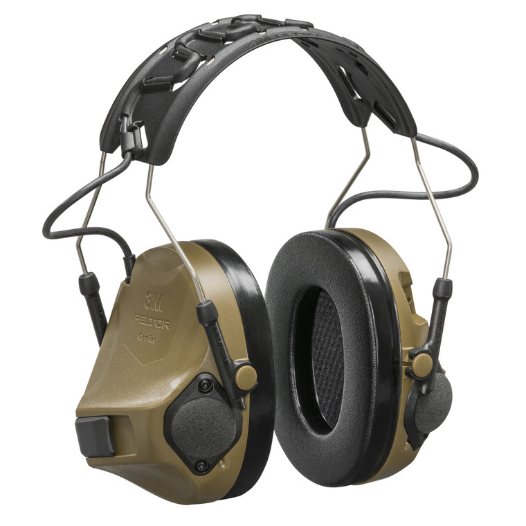 3M Peltor ComTac VIII Defender Coyote Electronic Earmuff for Hearing Protection and Communication